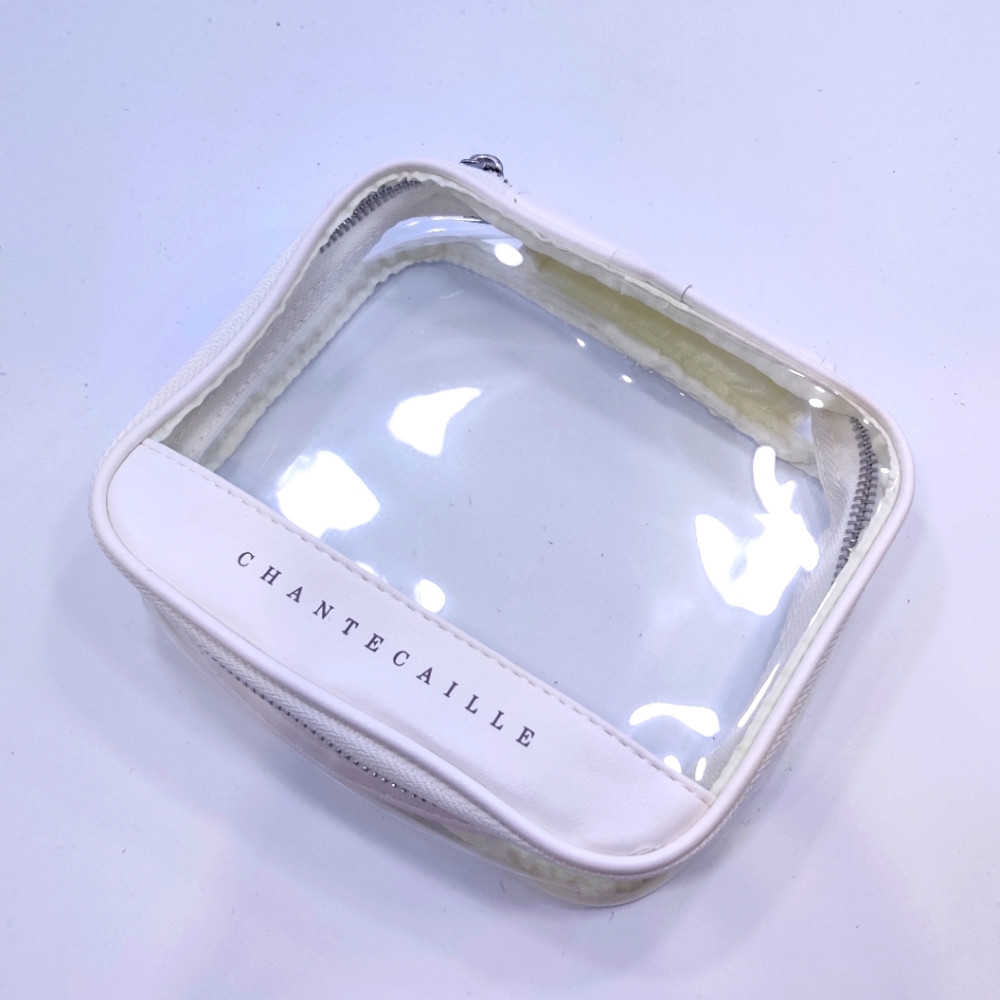 Chantecaille clear makeup toiletry bag